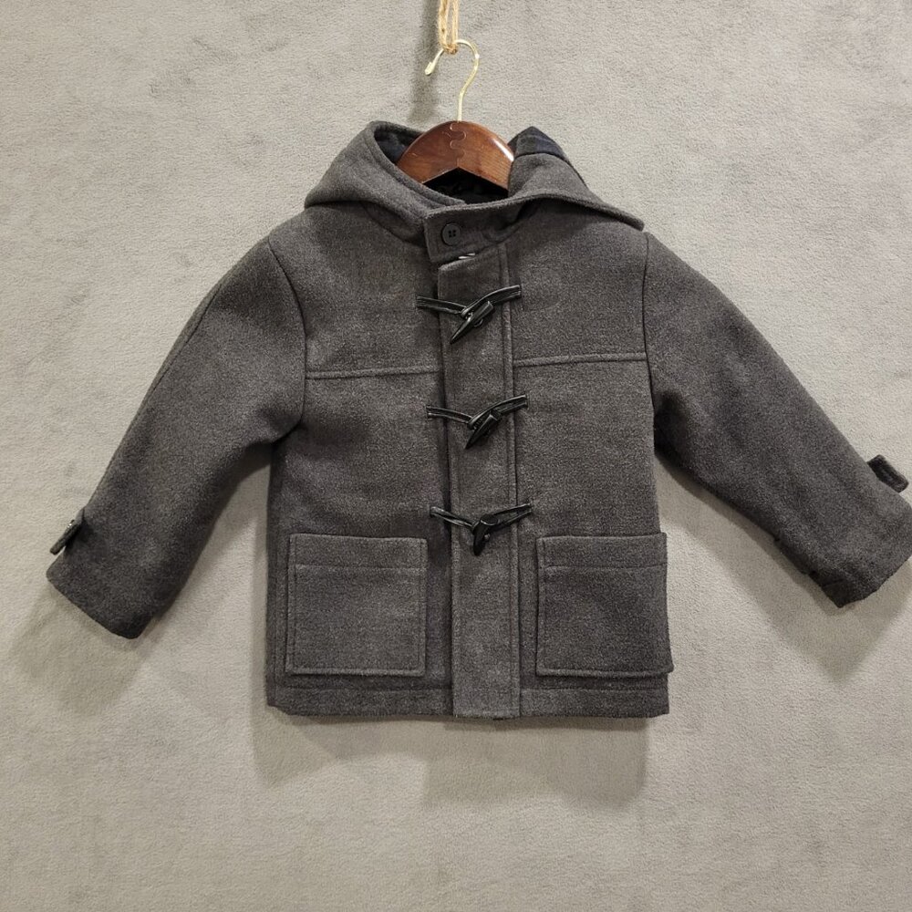 Rothchild‎ Hooded Toggle & Zip Wool Blend Coat Jacket Size 3T